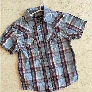 Cody James Authentic Western Apparel Plaid Button-Up Shirt NWOT